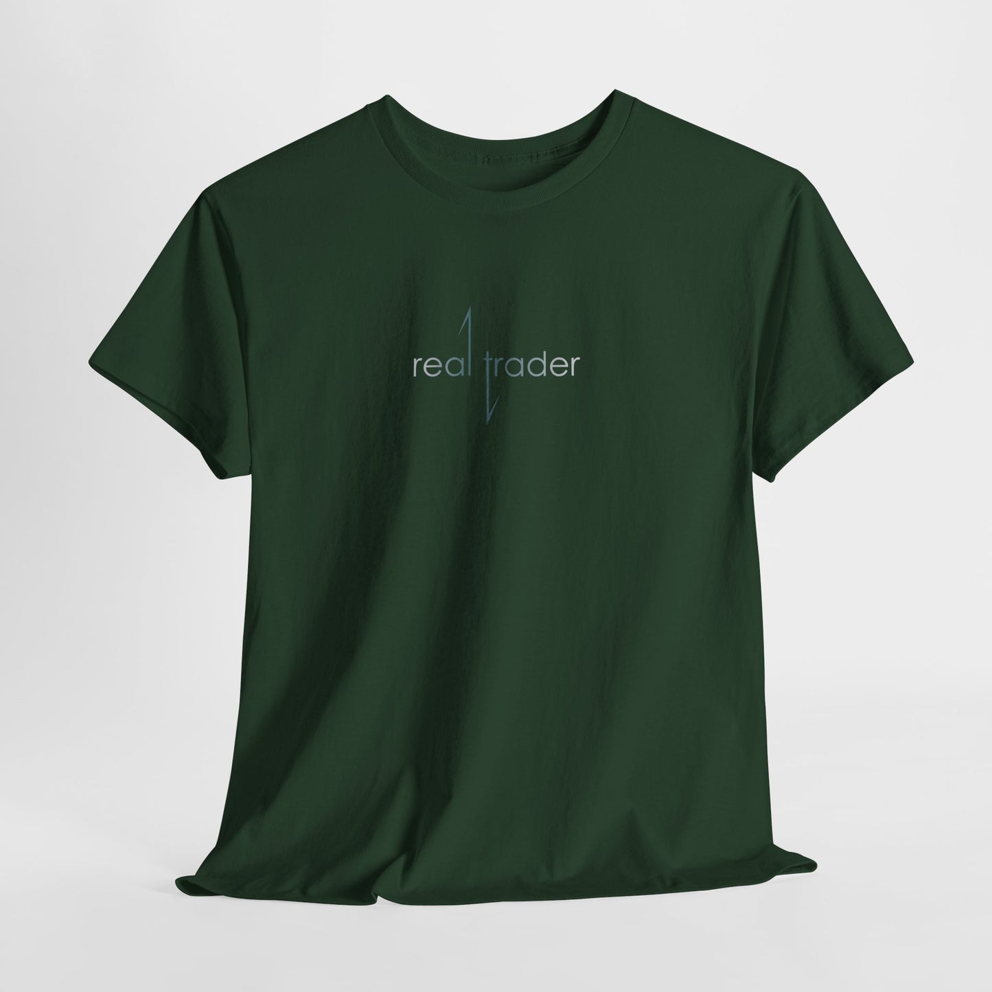 T-shirt featuring upward market chart graphic for traders