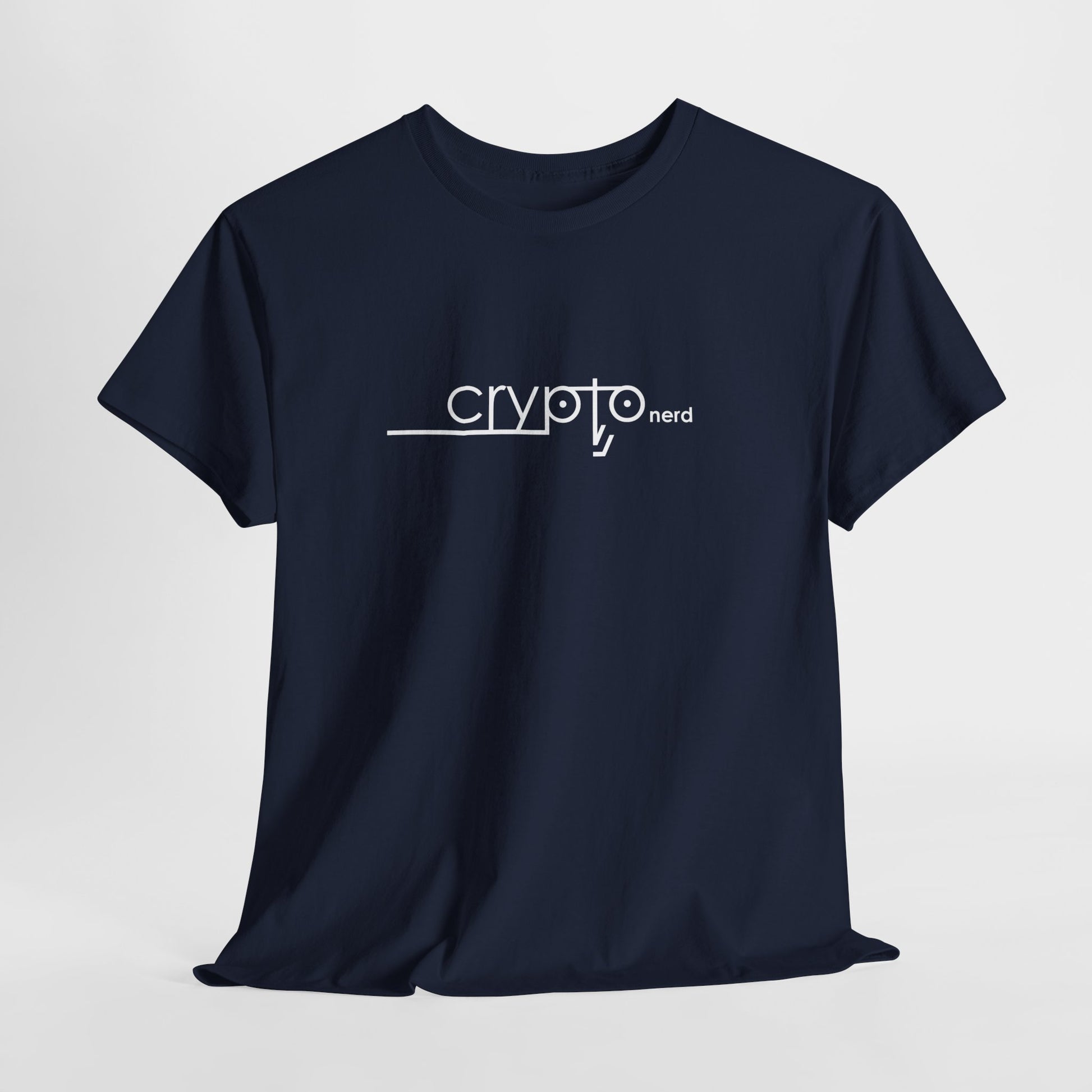 Minimal style investor T-shirt with funny crypto quote