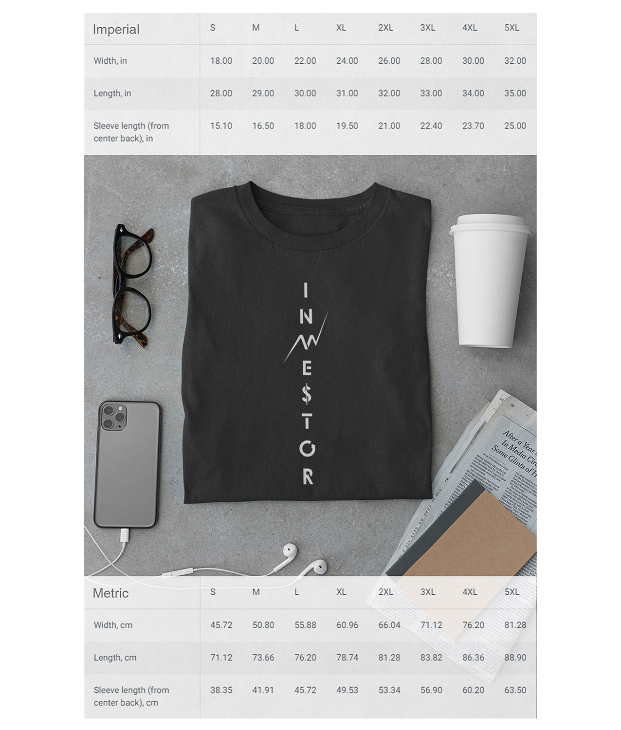 Eco-friendly packaging detail for investor gift shirt