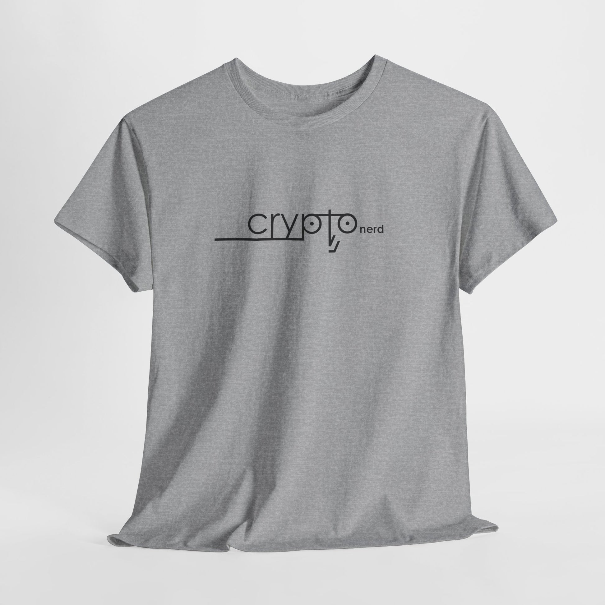 Navy edition of Crypto Nerd shirt for digital currency fans